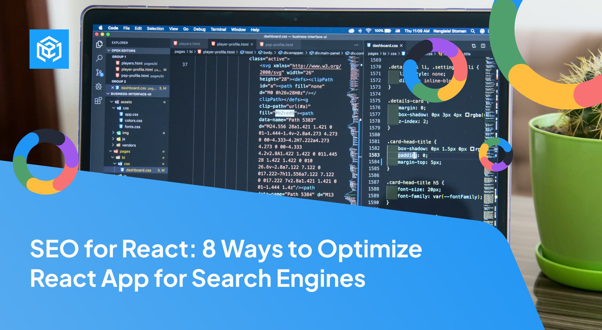 SEO for React: 8 Ways to Optimize React App for Search Engines Image Cover