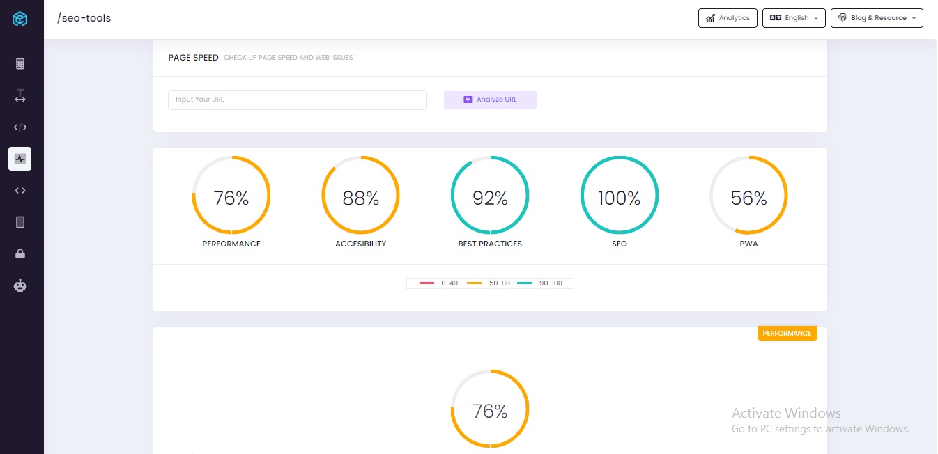 site speed checker tool pagespeed insight google